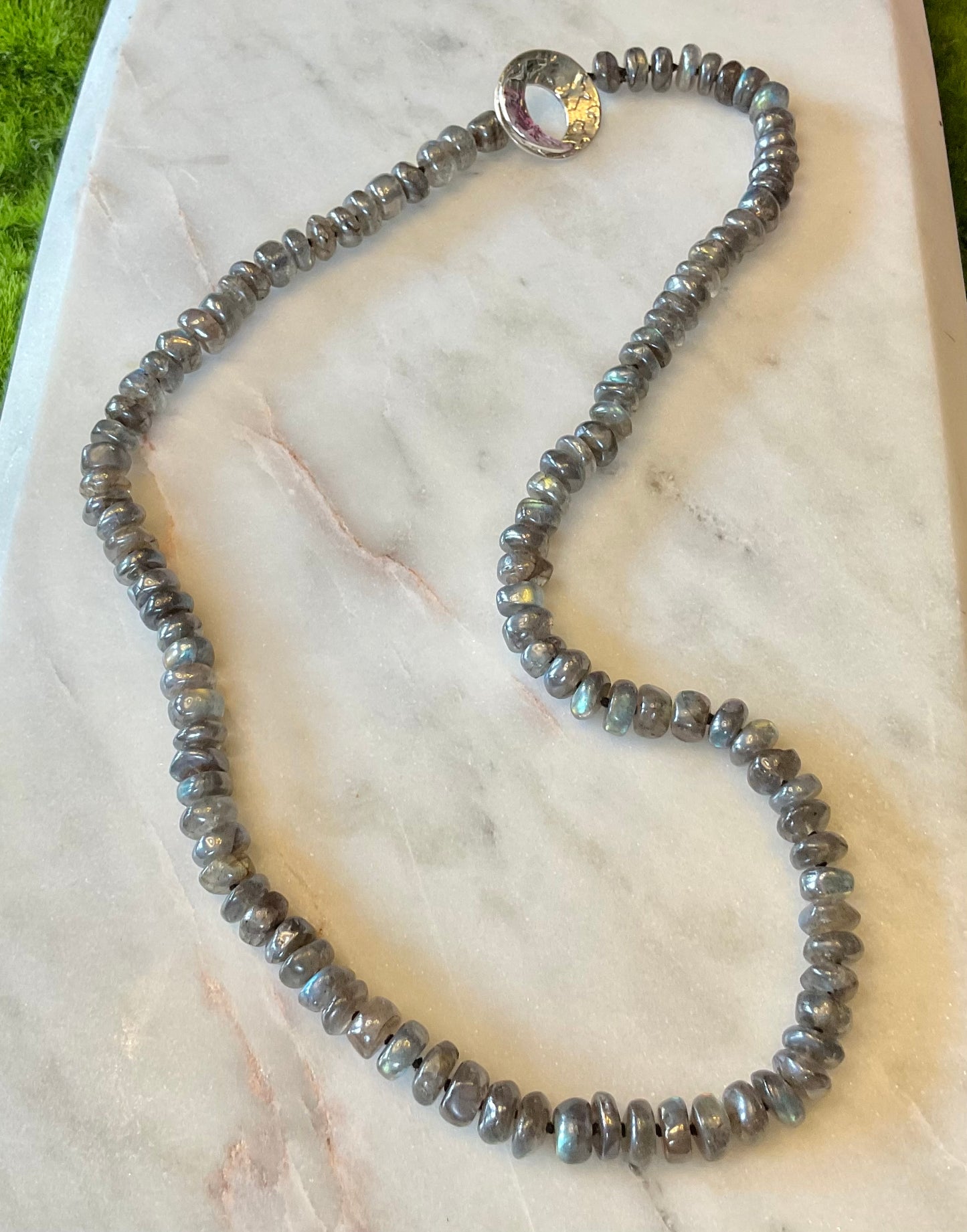 Labradorite Hand-knotted Necklace