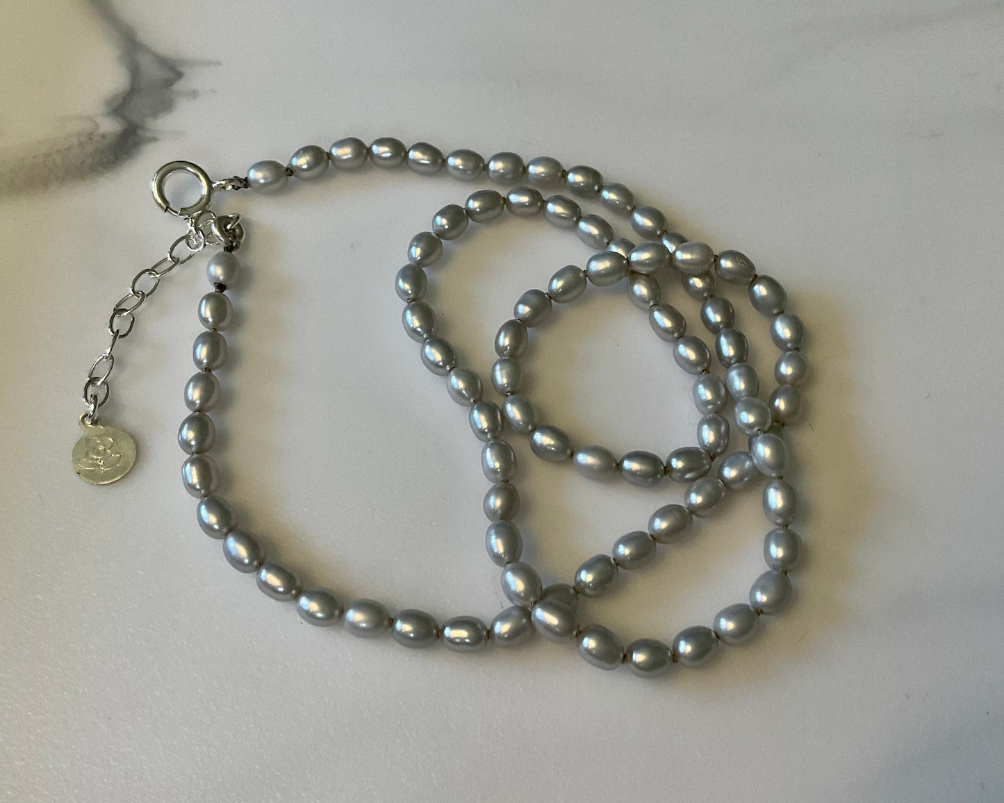 Silver Pearl Wrap Bracelet