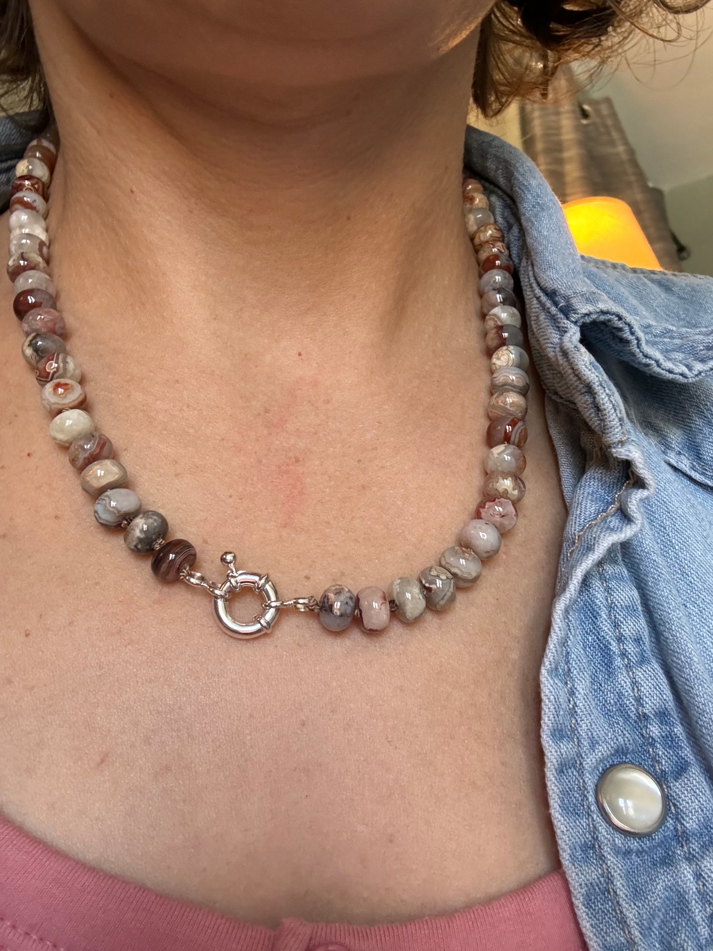 Laguna Jasper Hand-knotted Necklace