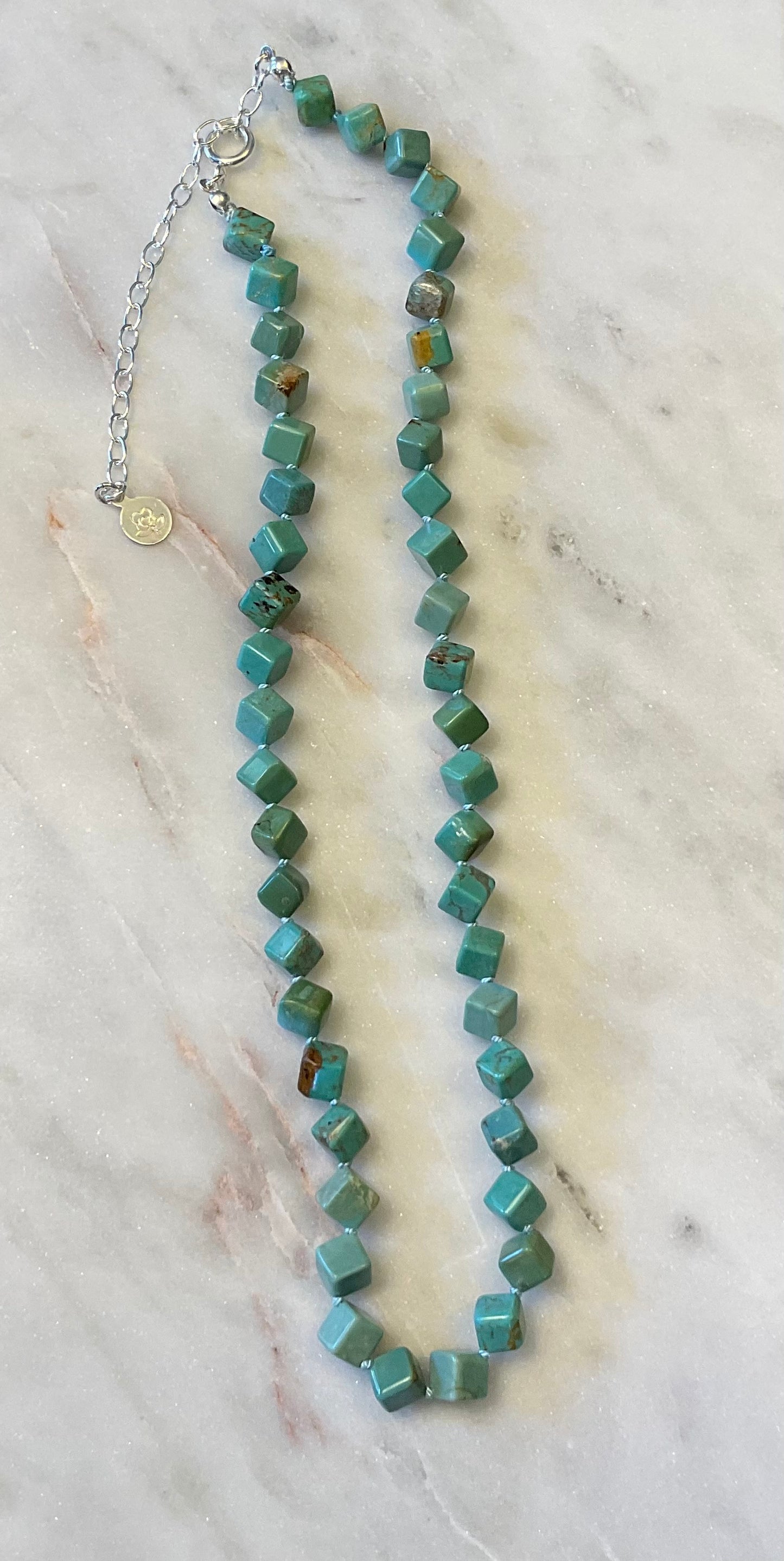 Turquoise Cube Necklace