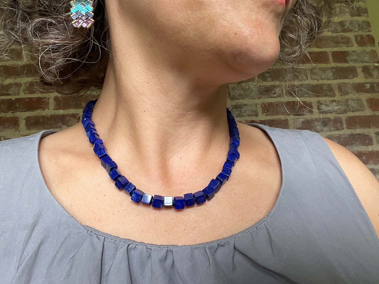 Hand-knotted Lapis Necklace