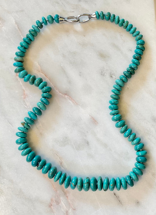 Turquoise Hand-Knotted Necklace