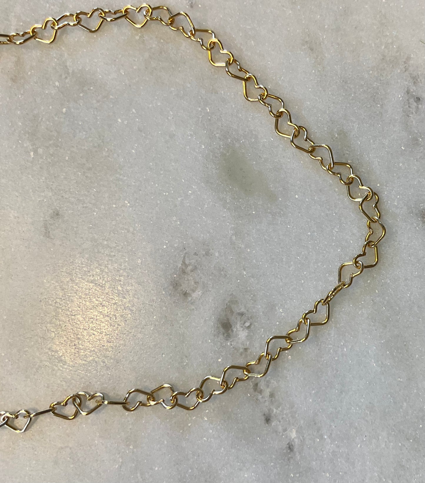 Gold Heart Chain Anklet